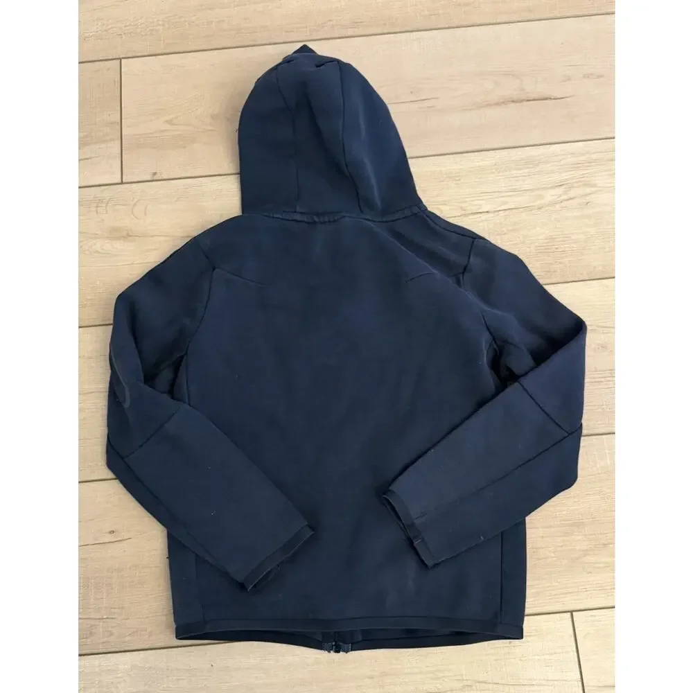 Nike Tech Fleece Full Zip Hoodie Boys L Black CU9223-010 Youth Jacket